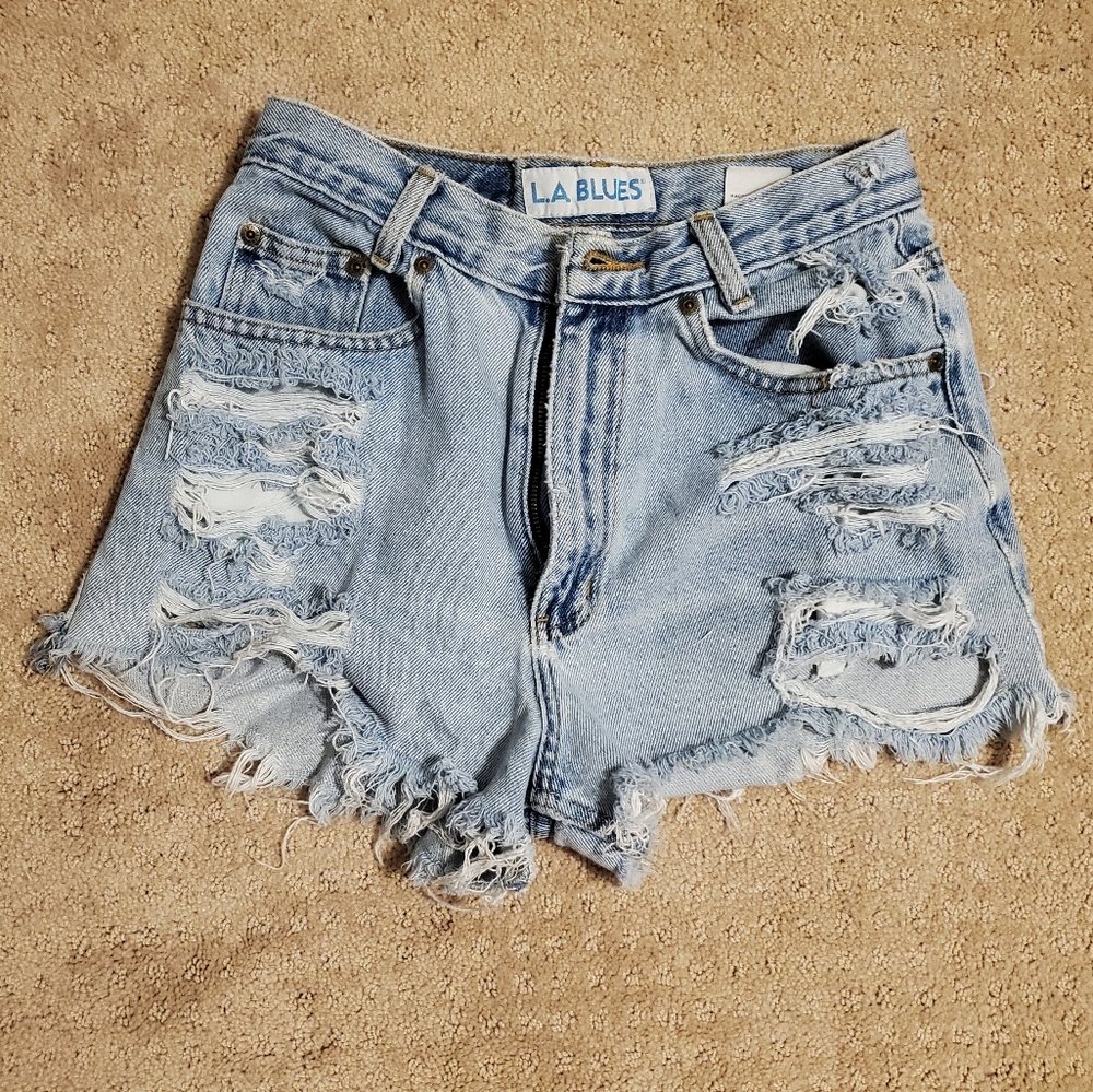 Vintage Hand Made Jean Shorts